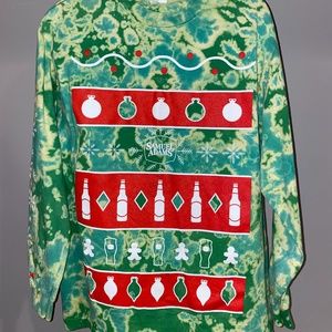 Tie Dye Long Sleeve Samuel Adams Christmas Shirt